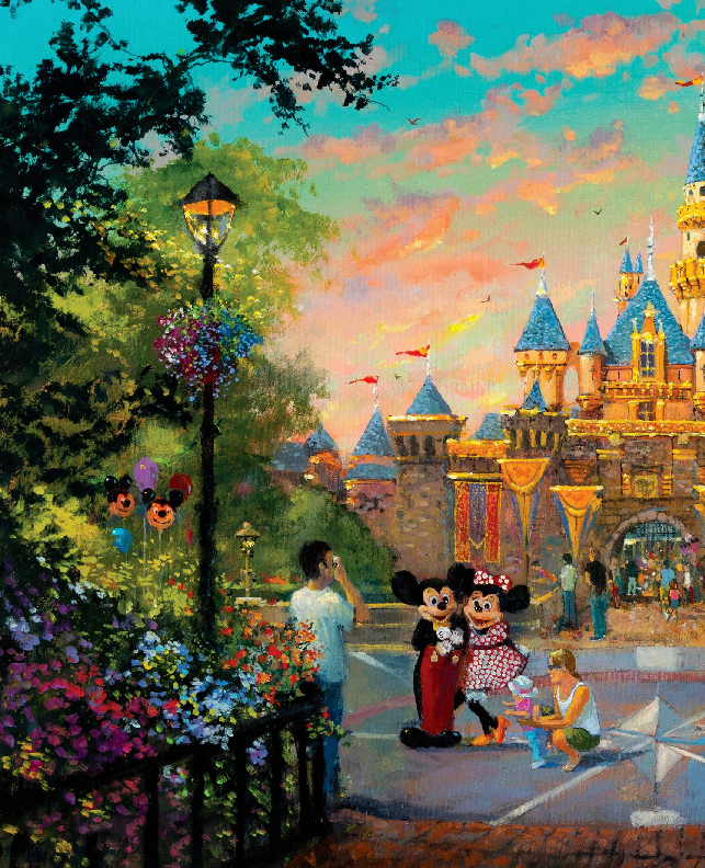 Disneyland Park Sleeping Beauty Castle Mickey Mouse Minnie