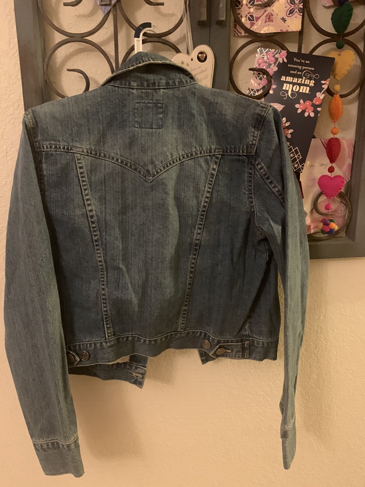 Aeropostale Jacket L Large Blue Basic Trucker Lon… - image 5