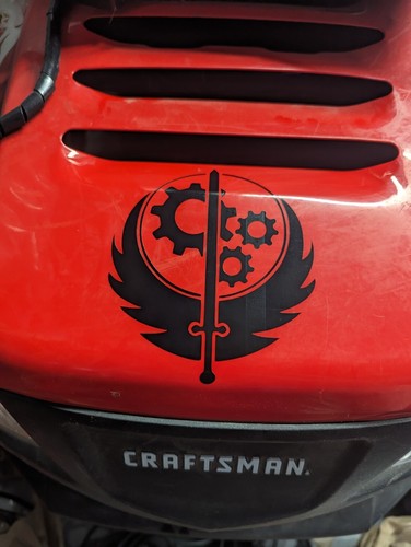 Brotherhood of Steel logo from Fallout video game series decal you choose color - 第 2/3 張圖片