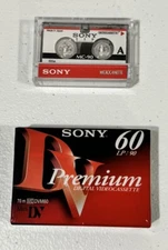 Sony DVM60PR2 Mini Digital Video Cassette DV 60SP:90L and Sony Microcassete