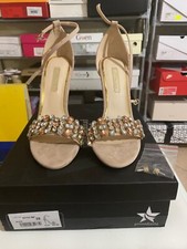 Sandalo gioiello, Prima donna, n.39 tacco a spillo 11, nude/cipria con strass 