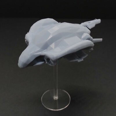Type-52 Phantom Carrier Covenant CUSTOM 3'' Display Kit Fleet Battles Ship Halo