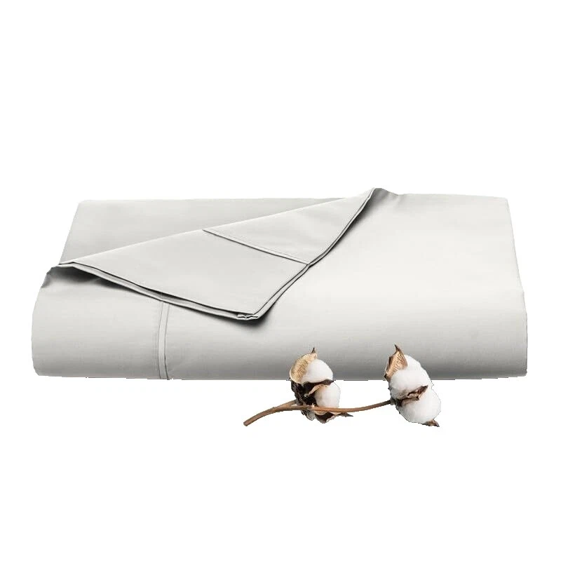 Hoja Plana de rey de Satén de Algodón Ropa de cama