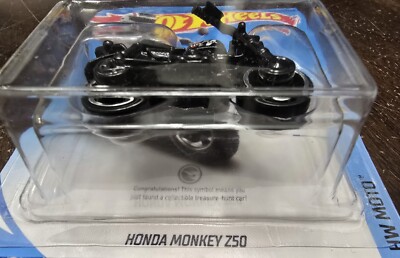 Hot Wheels 2019 Treasure Hunt Honda Monkey Z50 Black HW Moto #3/5
