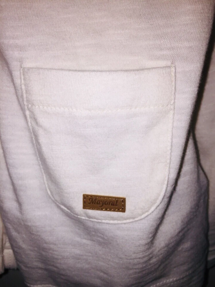 Mayoral детский девочек размер 6 слоновой кости кардиган и майка комплект ** новый с Ярлыками ** - Изображение 3 из 4