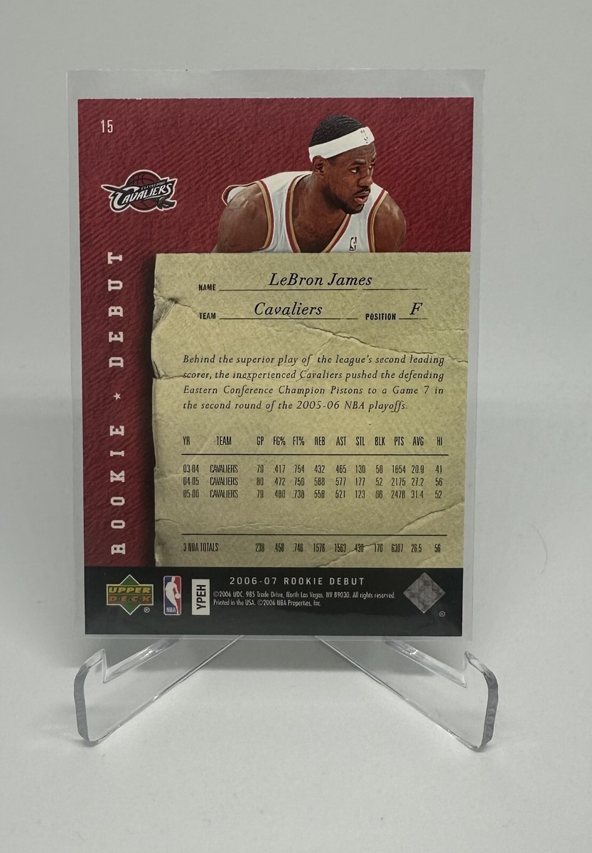 2006-07 Upper Deck Rookie Debut - #15 LeBron James | eBay