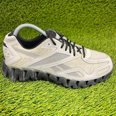 Reebok ZigTech Sonic Boys Size White Black Athletic Running