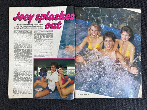 Vintage television - "Australian TV Week" Feb 85 Young Talent Time Joey Perrone - Picture 2 of 19