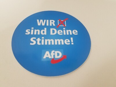 AFD ALTERNATIVE FÜR DEUTSCHLAND AUFKLEBER - WIR SIND DEINE STIMME! NEU