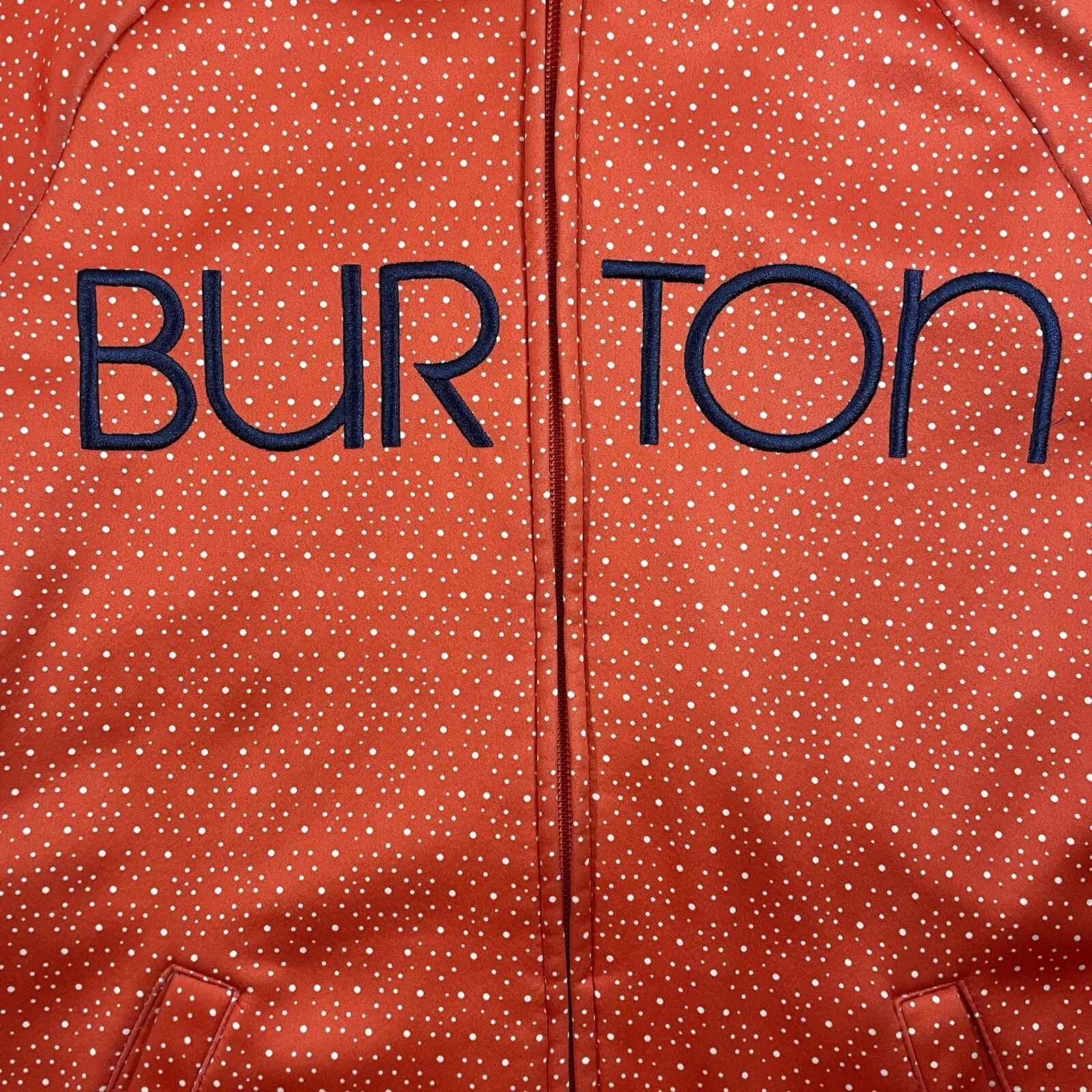 burton dry ride wb peak polka dot full zip fleece jacket