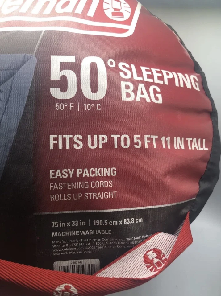 Saco de dormir Coleman Bannack 50 grados - azul Foto 2 de 2