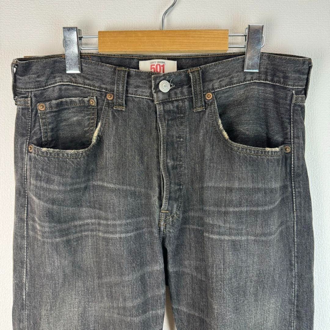Levi's 501 Black Denim Jeans W32 L32 Street Vintage Men's