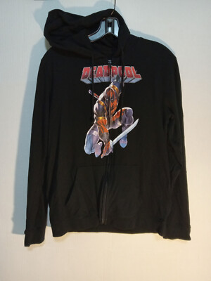 Apparel Marvel C-Life Group Boy Medium Deadpool Full Zip Long