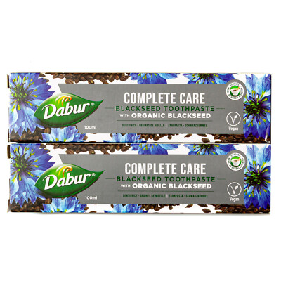 2 x 100 ml Dabur Complete Care Schwarzkümmel Zahnpasta Kräuter-Zahnpasta