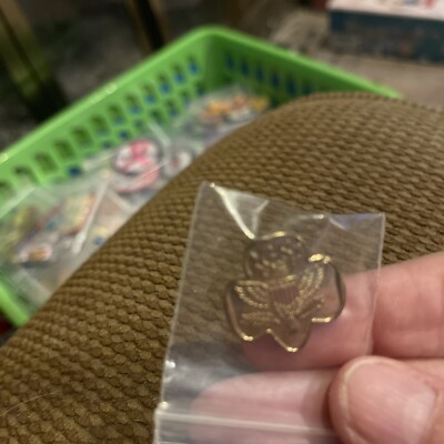 Vintage GIRL SCOUT 1940's - 1950's NON-MAGNETIC MEMBERSHIP PIN