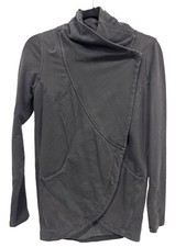 Lululemon Thats A Wrap Jacket Womens 4 Long Sleeve Black Athleisure Workout Gym