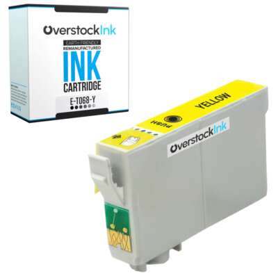 1-Pack Compatible OSI Epson 68 Yellow Ink Cartridge for Stylus C120 Workforce 30