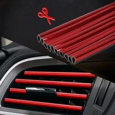 10X Car Interior Accessories AC Air Conditioner Vent Outlet Decor Trim Strips