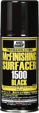 Mr. Hobby B526 Mr. Finishing Surfacer 1500 Black Spray Paint 170ml - US