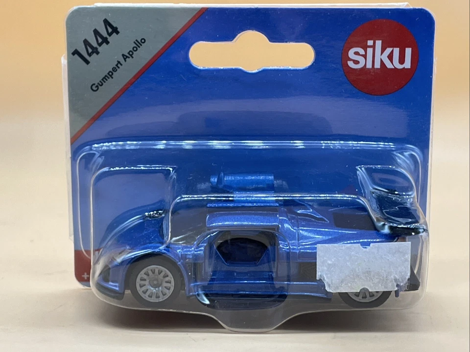 Coche Diecast Gumpert Apollo SIKU 1:55 Azul Modelo Euro Blister Cardado 1:64 Coleccionar Foto 3 de 4