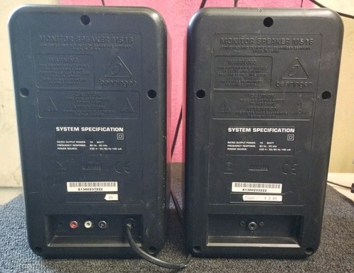 Behringer MS16 Active Studio Monitors | Integrated Amplifier & Speaker. - Picture 5 of 9