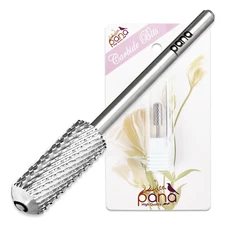 PANA 3/32" Shank Size Silver Small Barrel Smooth Top Nail Carbide Drill Bit (C)