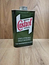 Vintage style Quart oil Can/Tin Castrol Lambretta Vespa Scooter Mancave