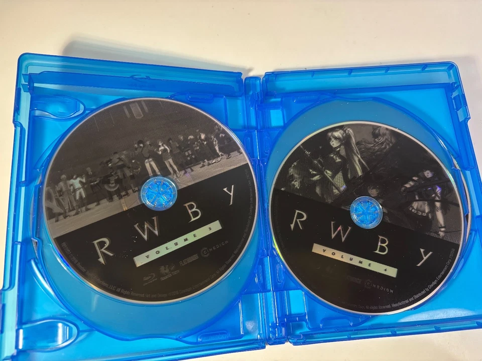 RWBY Collection Vol. 1-6 Anime By Rooster Teeth 6-Disc Blu-Ray Set Region-Free Foto 4 de 4