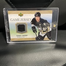 2007-08 UD Series 1 Hockey #J-SC Sidney Crosby Game Used black 2nd Yr Patch /15