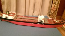 Vintage Incredible Texaco Plastic Tanker Boat Toy All Original AMF North Dakota
