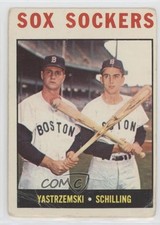 1964 Topps Sox Sockers ( ) Carl Yastrzemski Chuck Schilling #182 HOF 0g8i