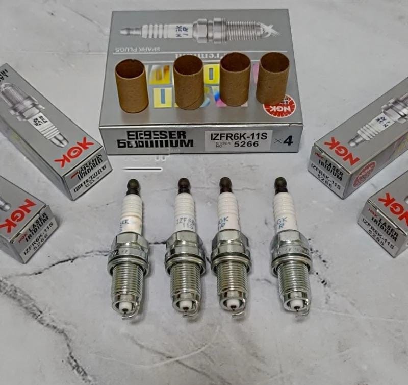Fits For Honda CRV Fit Jazz Civic IZFR6K-11S 5266 Laser Iridium Spark Plugs 4PCS