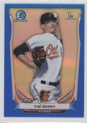 2014 Bowman Chrome Prospects Blue Refractor 56/250 Tim Berry #BCP74 0a1