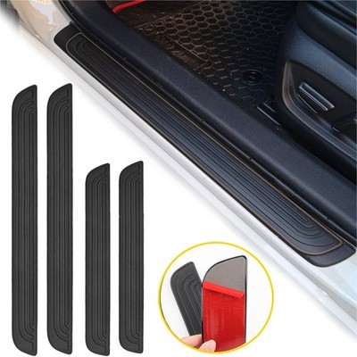 4x Car Door Threshold Sill Cover Step Protector Rubber For Chrysler Accessories