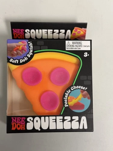 New Rare Sealed NeeDoh Squeezza Pizza Nee Doh Squeeze Fidget Toy Random