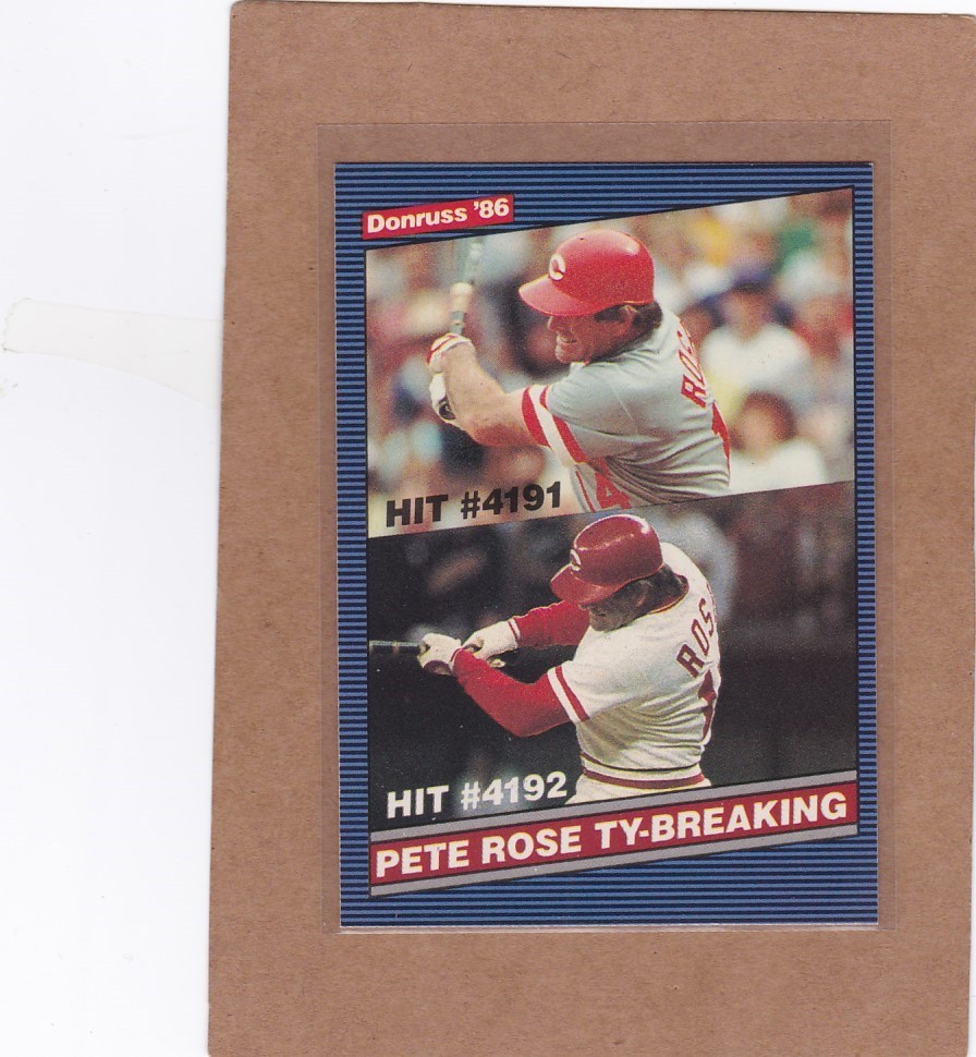 1986 DONRUSS BASEBALL PETE ROSE #644 REDS NMMT *E7317