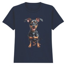 Miniature Pinscher Dog Animals Kids T-Shirt Unisex Pet Graphic Tee