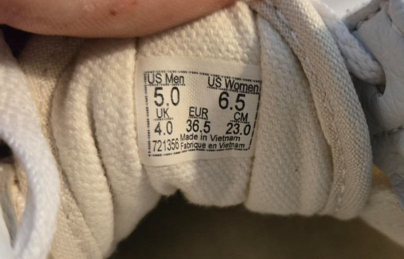 Vans Old Skool Shoes Mens Size 5 Beige Canvas Suede Low Top Skate Sneakers thumbnail 6