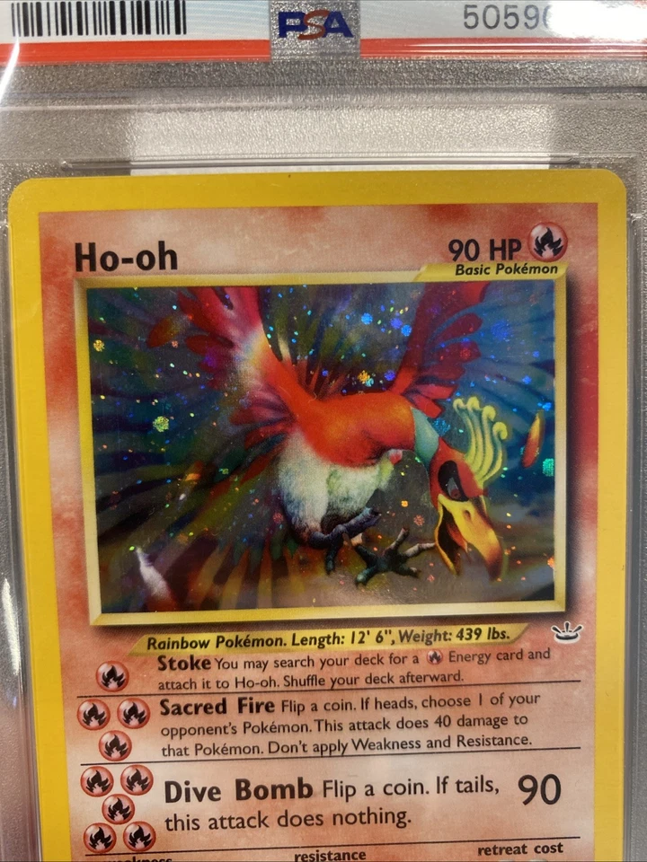 Pokémon Ho-oh Double Holo Neo Revelation 7/64 - Image 3 of 4
