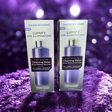 Bausch Lomb Lumify Cleansing Water  Eye Makeup Remover. 5.4 Fl Oz - 2 PACK