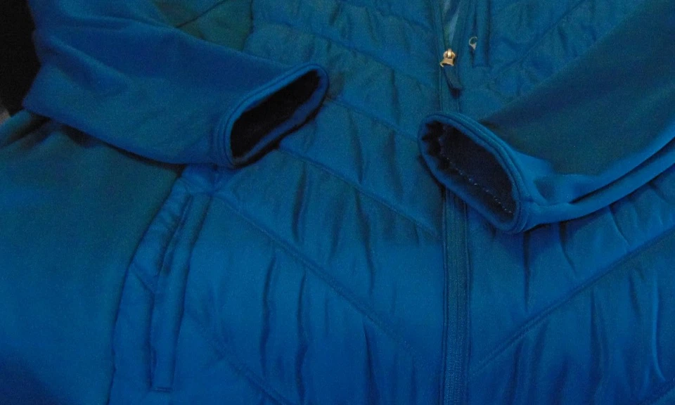 Casaco feminino TEX GEAR VERDE-AZULADO ACOLCHOADO ISOLADO TAMANHO 3X - Imagem 4 de 4