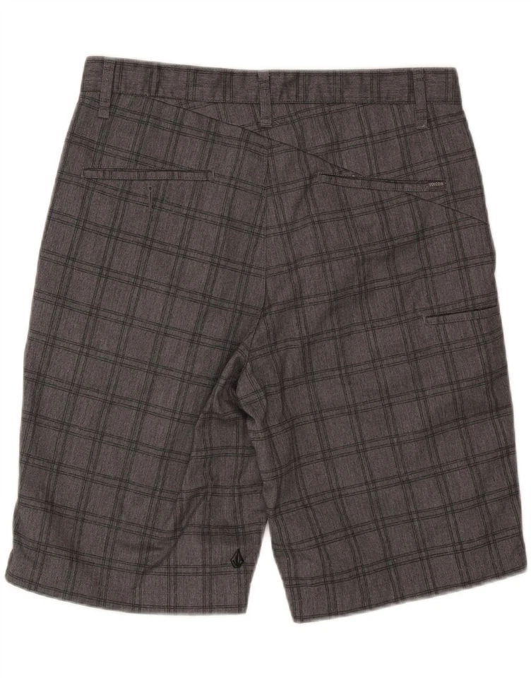 VOLCOM Mens Chino Shorts W33 Medium Grey Check Polyester DX11 - Image 2 of 3