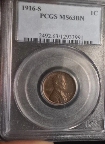 1916 s lincoln cent BN ms63 Price Good Till 4-8-2026