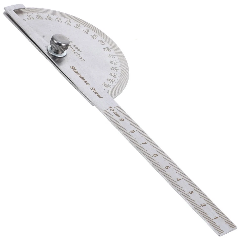 100 Mm Angle Gauge Tool Multi Ruler Measurement Machinist Protractor Finder - Image 3 of 4