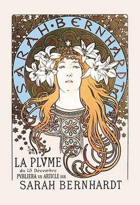 Sarah Bernhardt Alphonse Mucha Poster Print