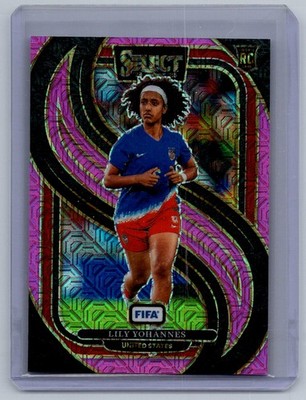 2024-25 Panini Select FIFA #194 Lily Yohannes Pink Mojo #/299