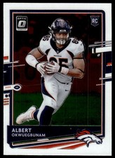2020 Donruss Optic Albert Okwuegbunam #124 Rookie Denver Broncos