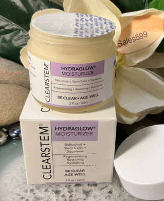 CLEARSTEM Hydraglow Moisturizer Bakuchiol Stem Cells Squalane Regenerate 2oz NEW
