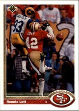 1991 Upper Deck Football (251-500) - You Pick - FREE SHIPPING 5+ Cards READ NM