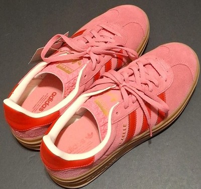 ADIDAS GAZELLE BOLD J (GS) PLATFORM   ROSE PINK/SCARLET RED JQ7407 SIZE: 6.5